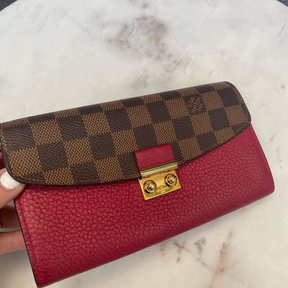 SOLD Louis Vuitton Damier Ebene Croisette Wallet - Picture 5 of 15